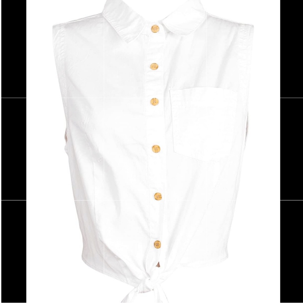 Tie front button up!